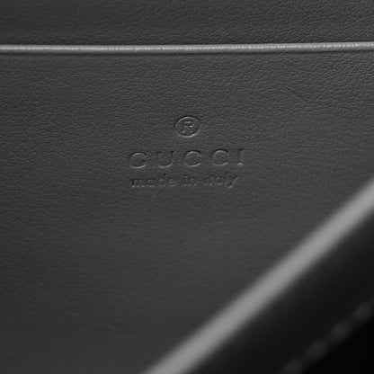 Gucci Calfskin Matelasse Aria GG Marmont Chain Wallet Deep Grey 6 of 10