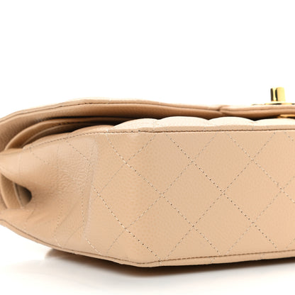 Chanel Caviar Quilted Medium Double Flap Beige Clair 9 of 13