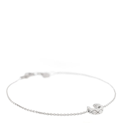 Chanel 18K White Gold Coco Crush Station Bracelet 1 of 4