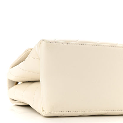 Off-White Calfskin Diagonal Quilted Jackhammer 19 Shoulder Bag White 8 of 9