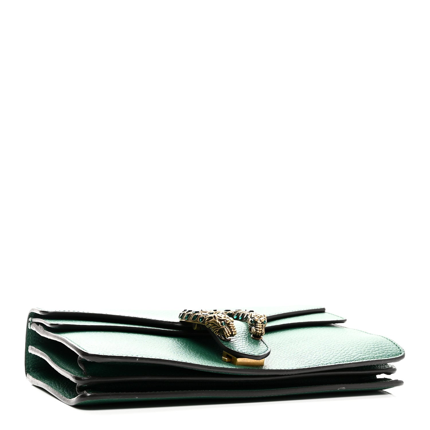 Gucci Pebbled Calfskin Small Dionysus Shoulder Bag Emerald 4 of 10
