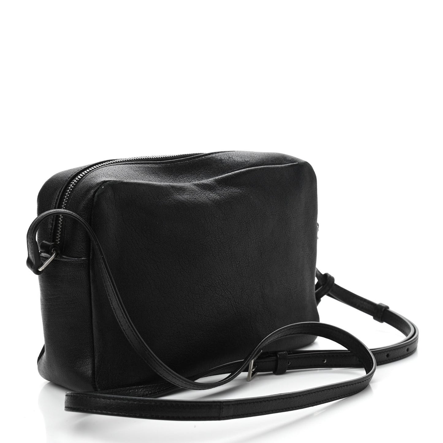 Lambskin Monogram Small Lou Camera Bag Black