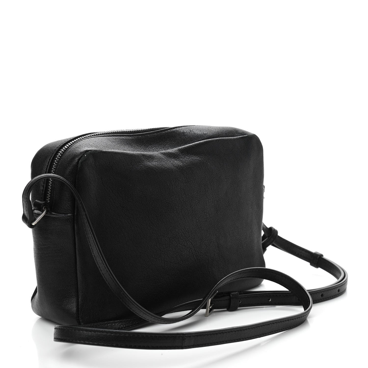Saint Laurent Lambskin Monogram Small Lou Camera Bag Black 3 of 11