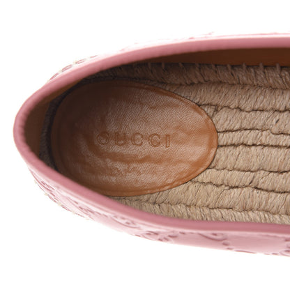 Gucci Guccissima Signature Espadrilles 41 Rose Baby Candy 6 of 13