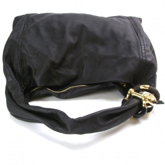 Jimmy Choo Nappa Leather Saba Hobo Black 5 of 8