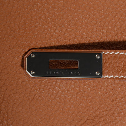 Hermes Taurillon Clemence Jypsiere 28 Gold 10 of 23