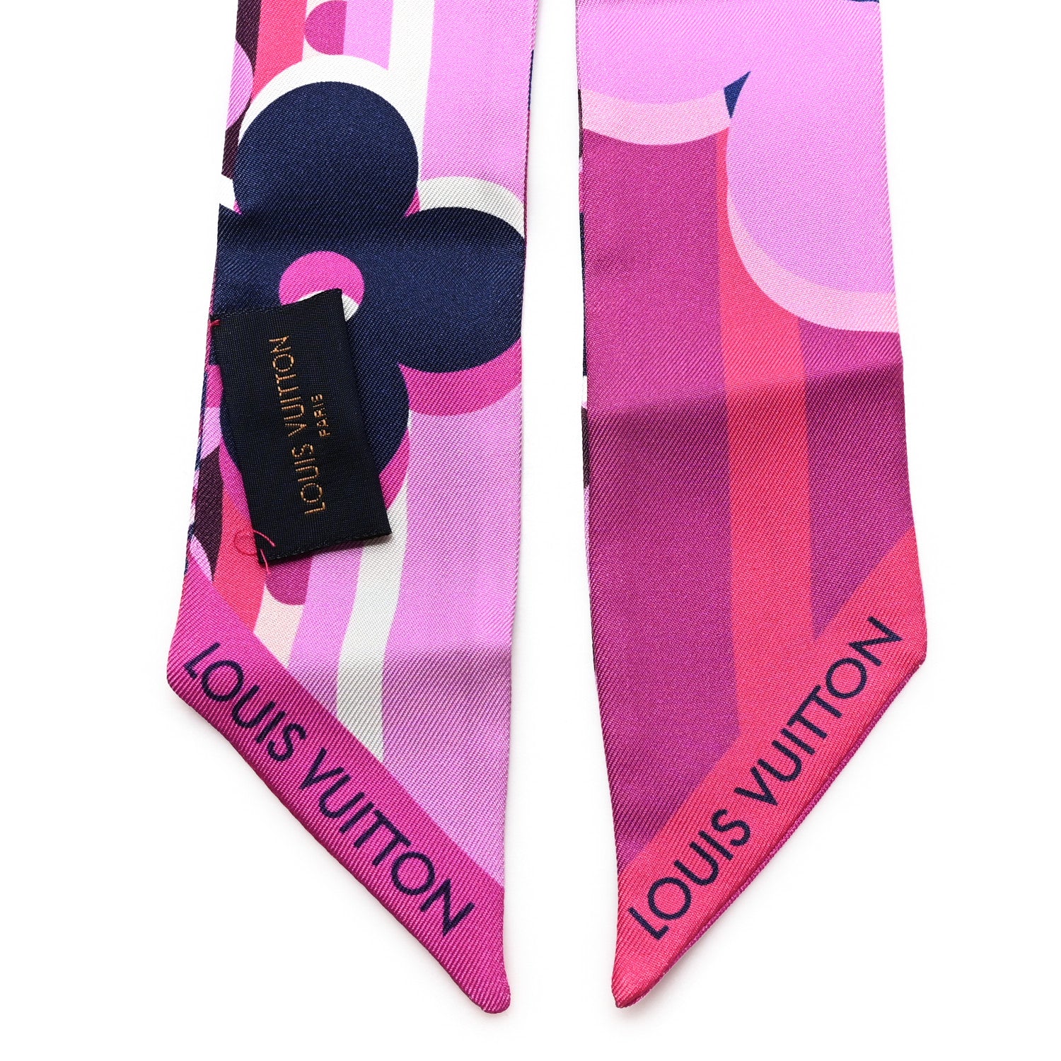 Louis Vuitton Silk Pop Monogram BB Bandeau Magenta 2 of 3