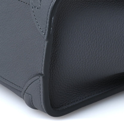 Celine Drummed Calfskin Nano Luggage Kohl 11 of 14