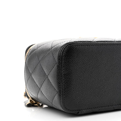 Chanel Shiny Caviar Quilted Pick Me Up Vanity Case Black 9 of 11