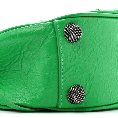 Balenciaga Agneau Arena Small Le Cagole Shoulder Bag Vivid Green 10 of 14