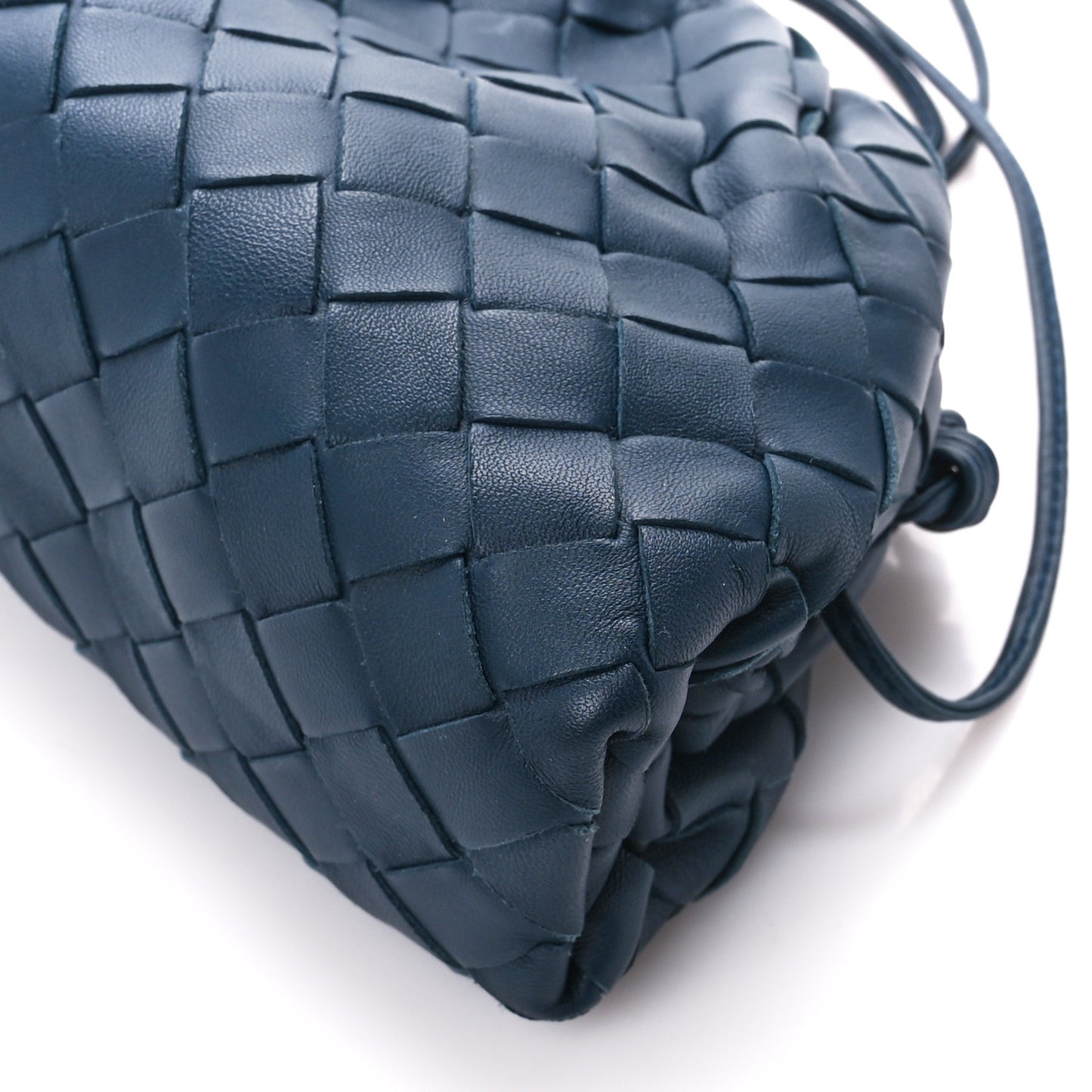 Nappa Intrecciato The Mini Pouch Deep Blue