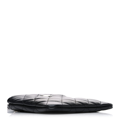 Chanel Lambskin Quilted Uniform Crossbody Bag Black 3 of 9