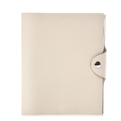 Hermes Togo Ulysse PM Agenda Cover Craie 1 of 8