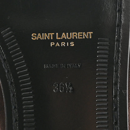 Saint Laurent Suede Le Loafer 15 Penny Slippers 36.5 Dark Chocolate 6 of 11