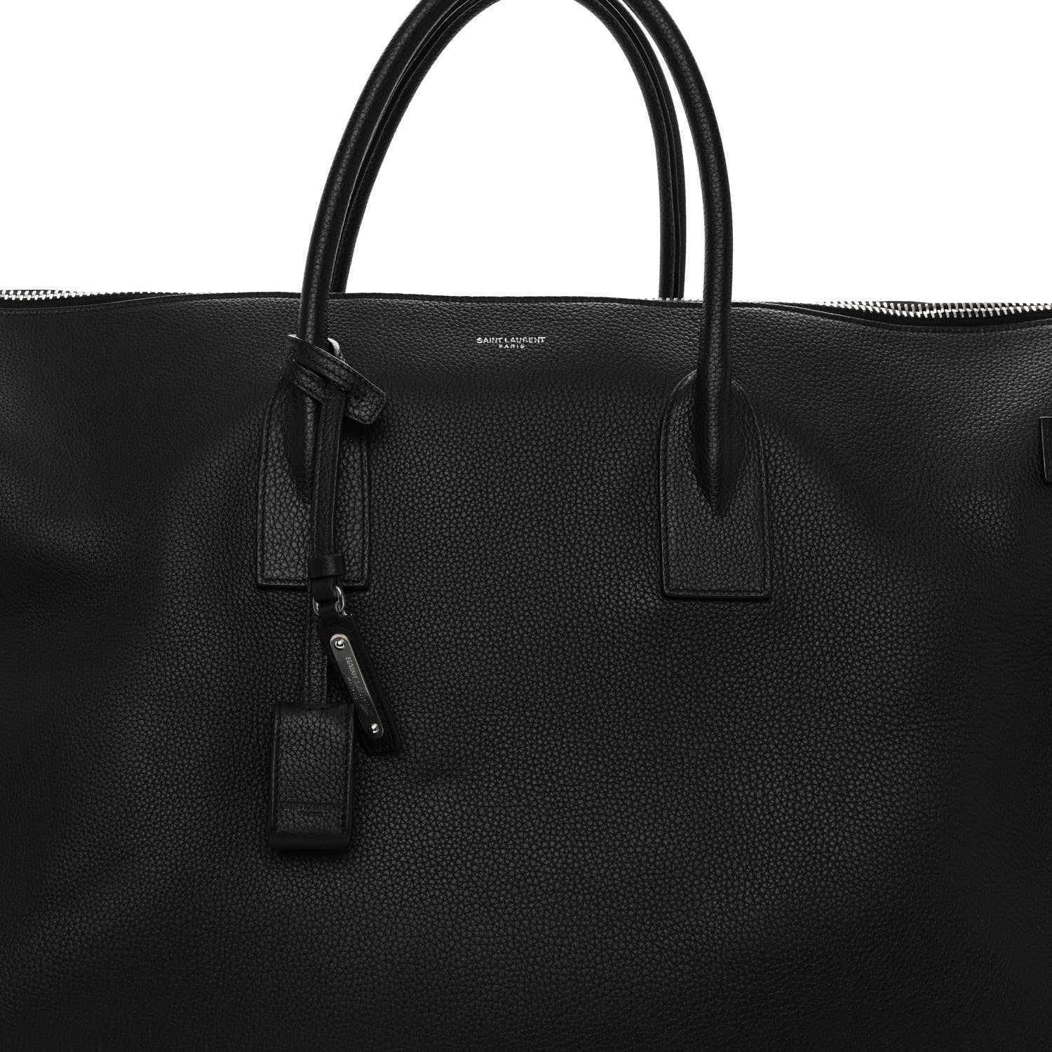 Saint Laurent Grained Calfskin 72H Sac De Jour Black 6 of 8