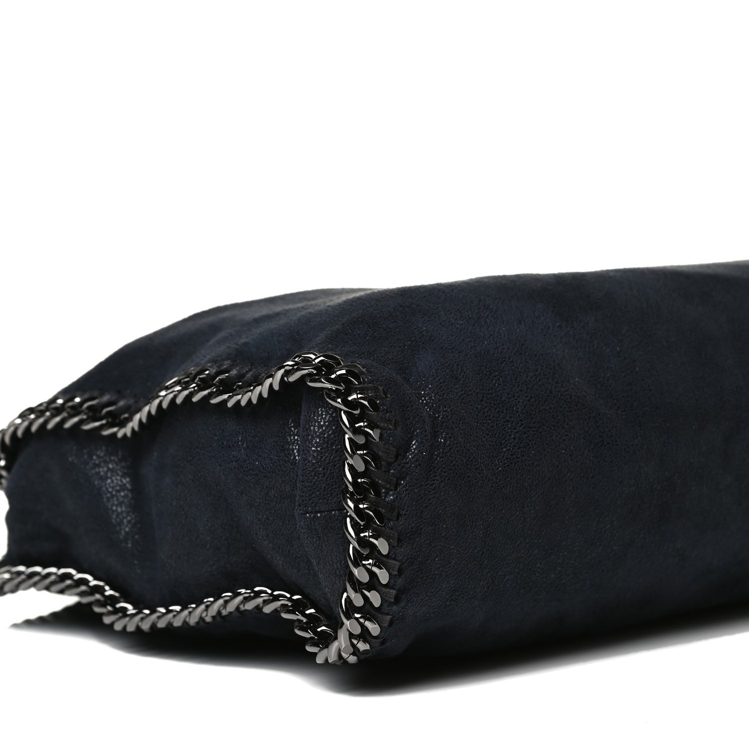 Stella McCartney Metallic Shaggy Deer Small Falabella Tote Navy 4 of 13