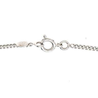 Chanel Crystal CC Pendant Necklace Silver 5 of 5