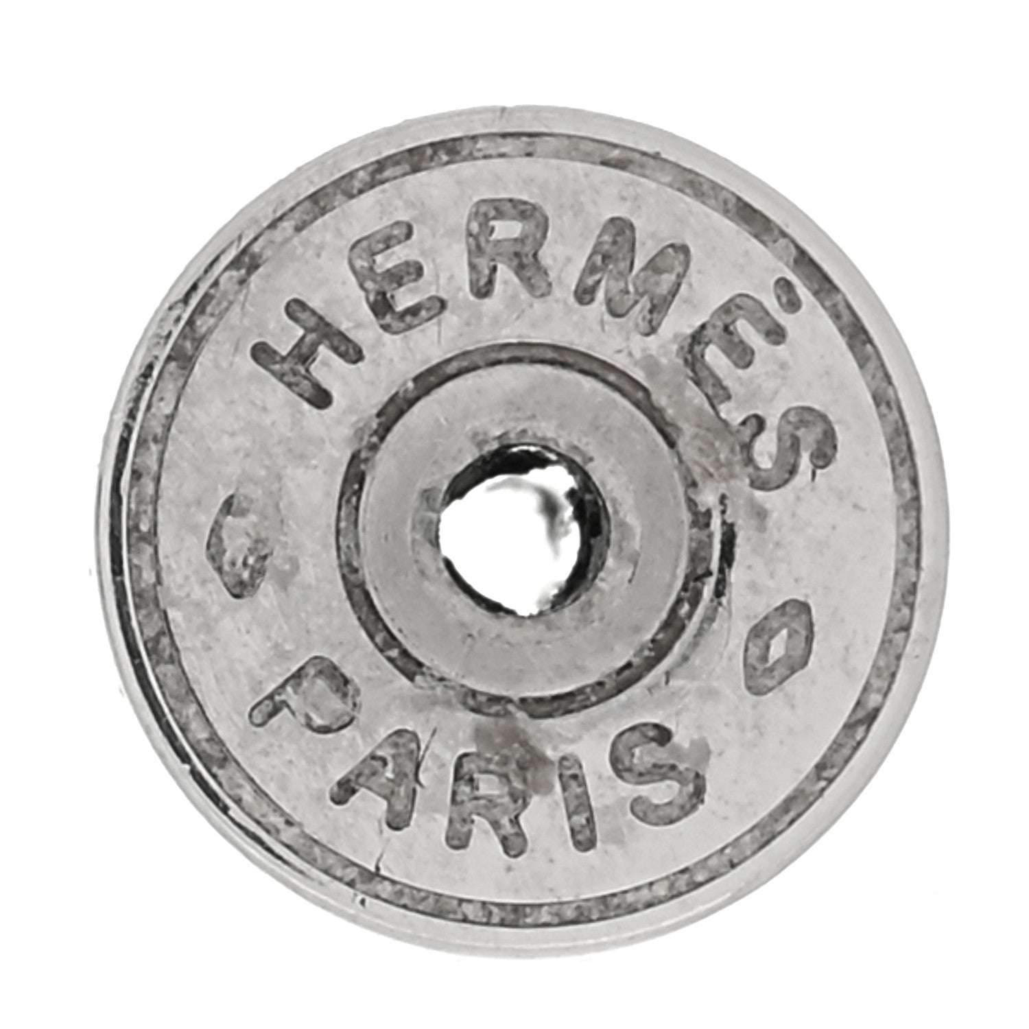 Hermes Palladium Lacquered Mini Pop H Earrings Black 4 of 4