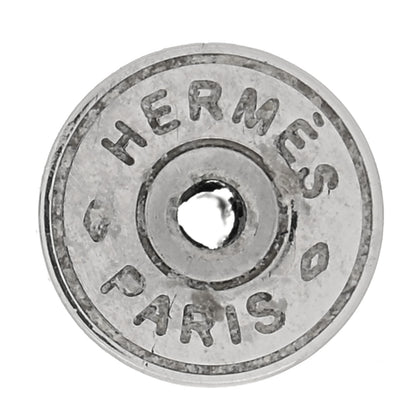 Hermes Palladium Lacquered Mini Pop H Earrings Black 4 of 4