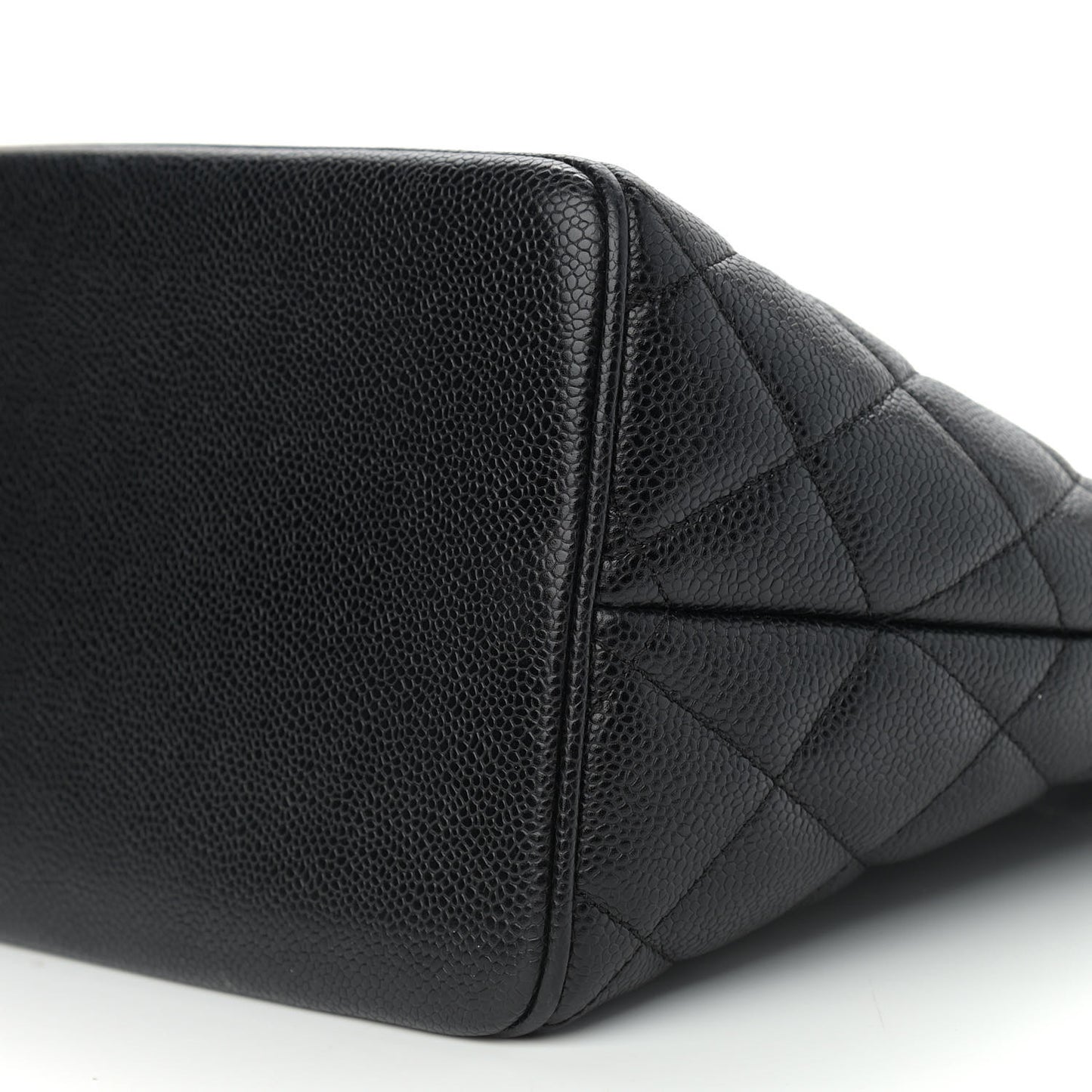 Caviar Quilted Medallion Tote Black