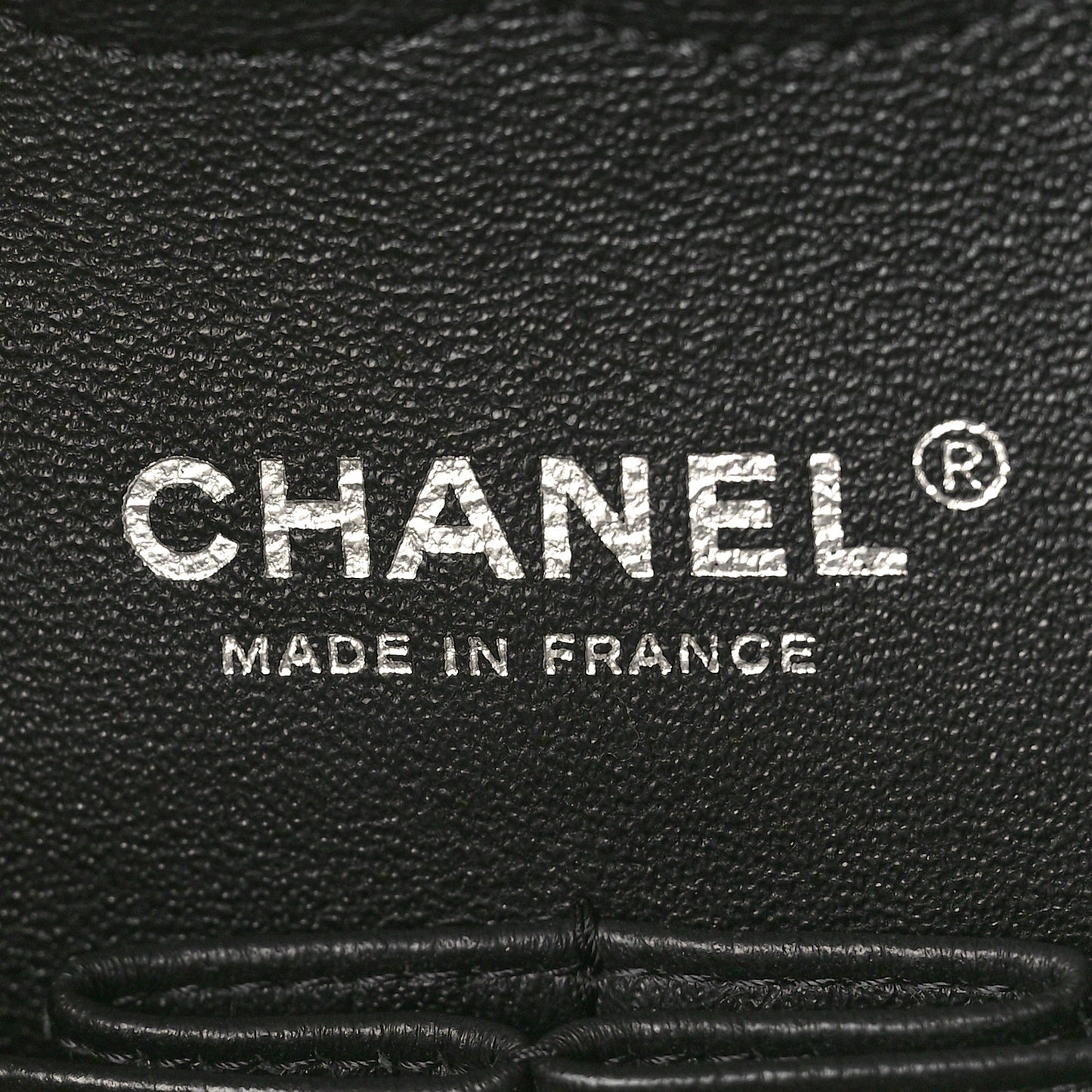 Lambskin Chevron Quilted Medium Double Flap Black