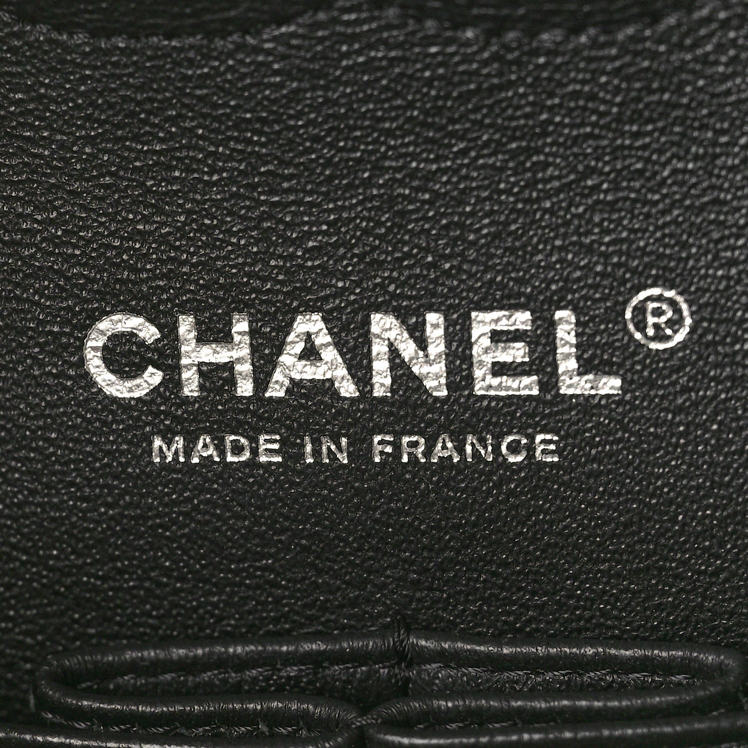 Chanel Lambskin Chevron Quilted Medium Double Flap Black 7 of 10