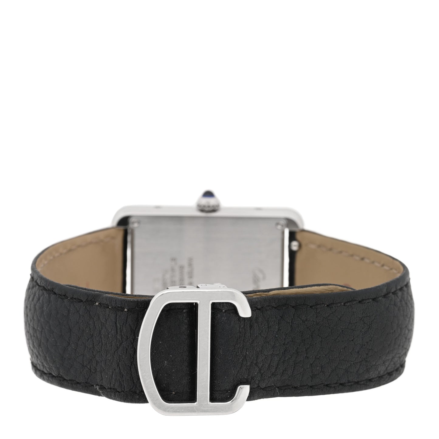 Stainless Steel Calfskin 27mm Tank Solo Quartz Watch