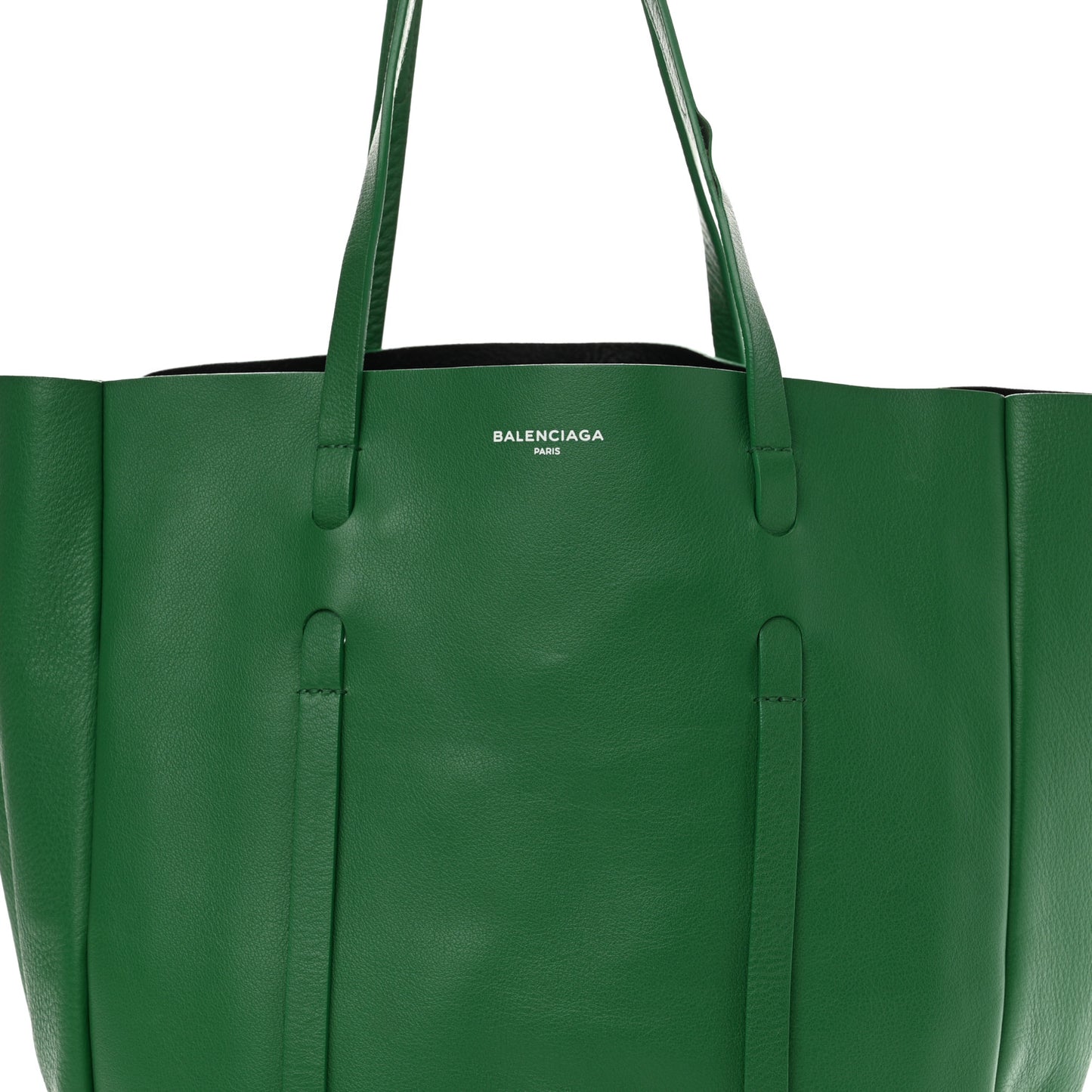 Veau Baltimore Double Sided Small Everyday Tote Grass Green Black