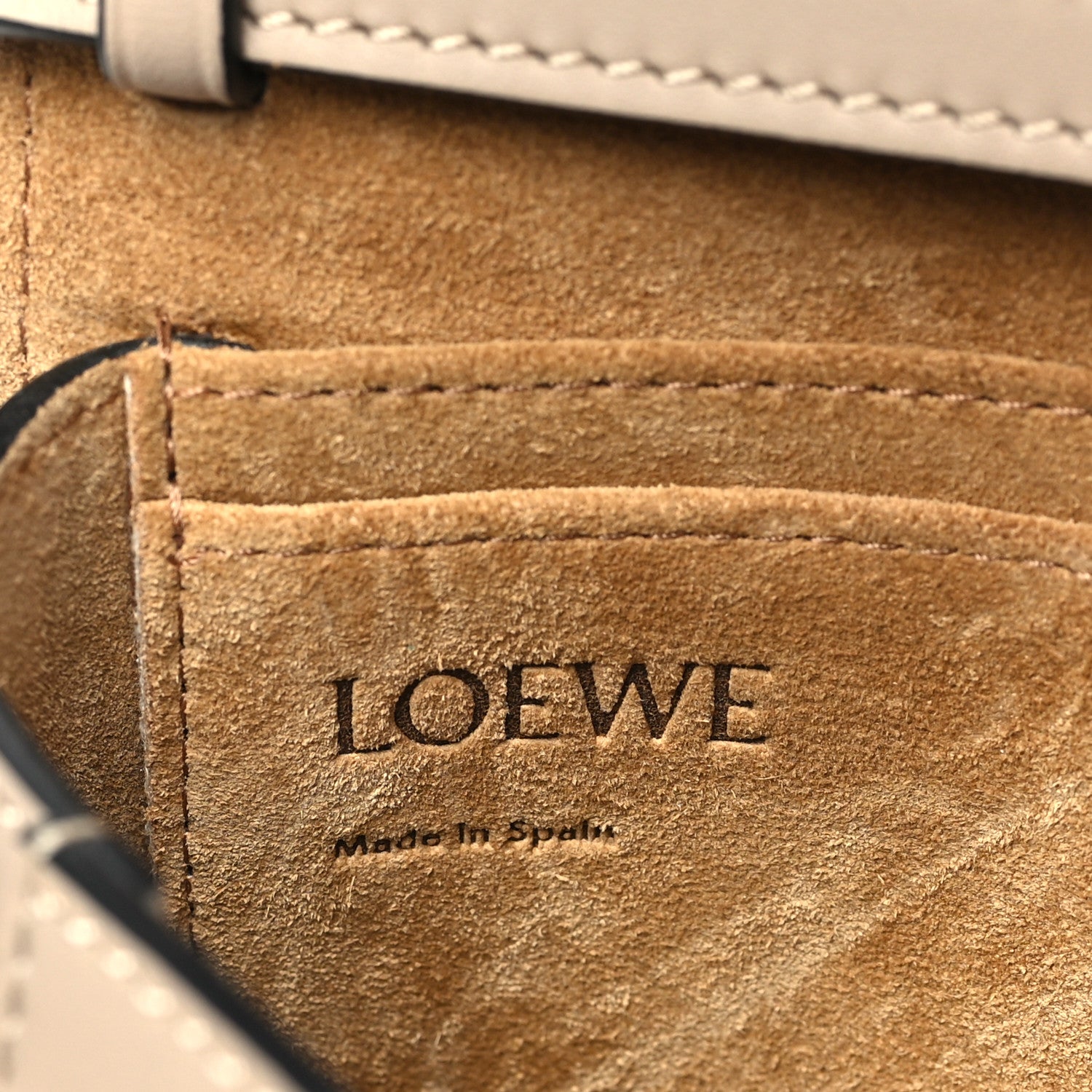 Loewe Calfskin Jacquard Mini Gate Dual Bag Sand 5 of 11