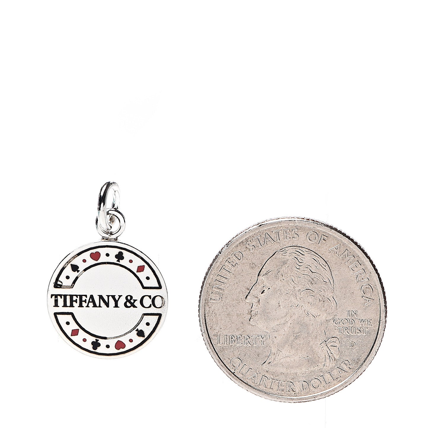 Sterling Silver Enamel Las Vegas Chip Charm