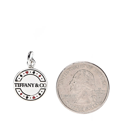 Tiffany Sterling Silver Enamel Las Vegas Chip Charm 2 of 4