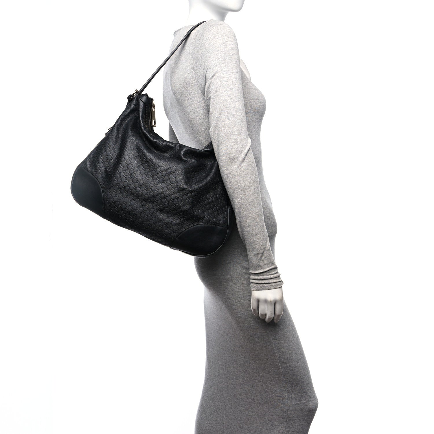 Gucci Soft Microguccissima Margaux Hobo Black 3 of 10