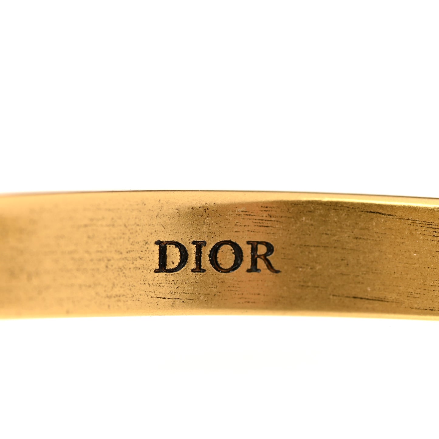 Metal J'Adior Bracelet Cuff Gold