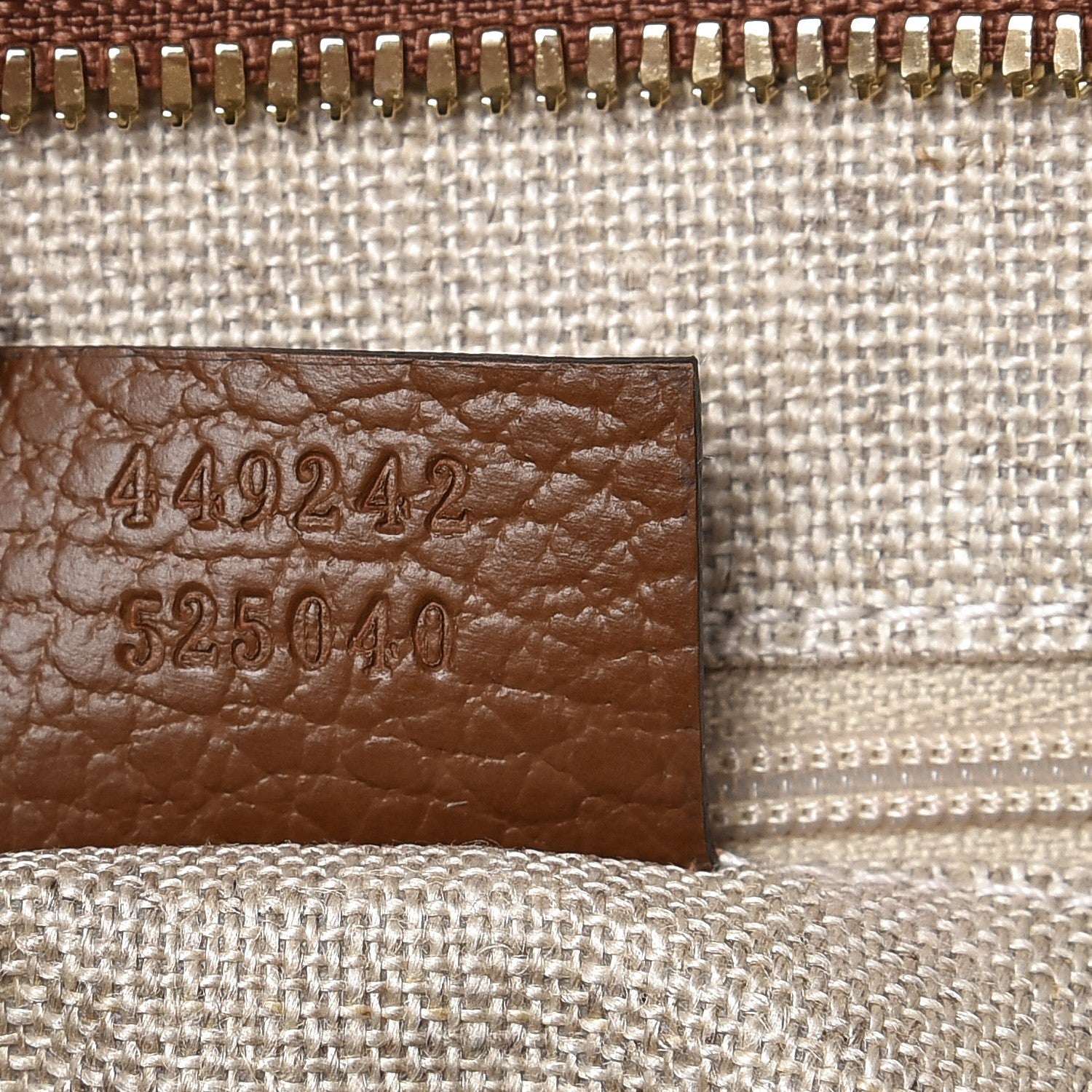 Gucci Monogram Medium Bree Zippered Tote Beige Tabacco 7 of 7