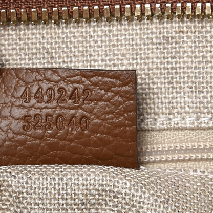 Gucci Monogram Medium Bree Zippered Tote Beige Tabacco 7 of 7