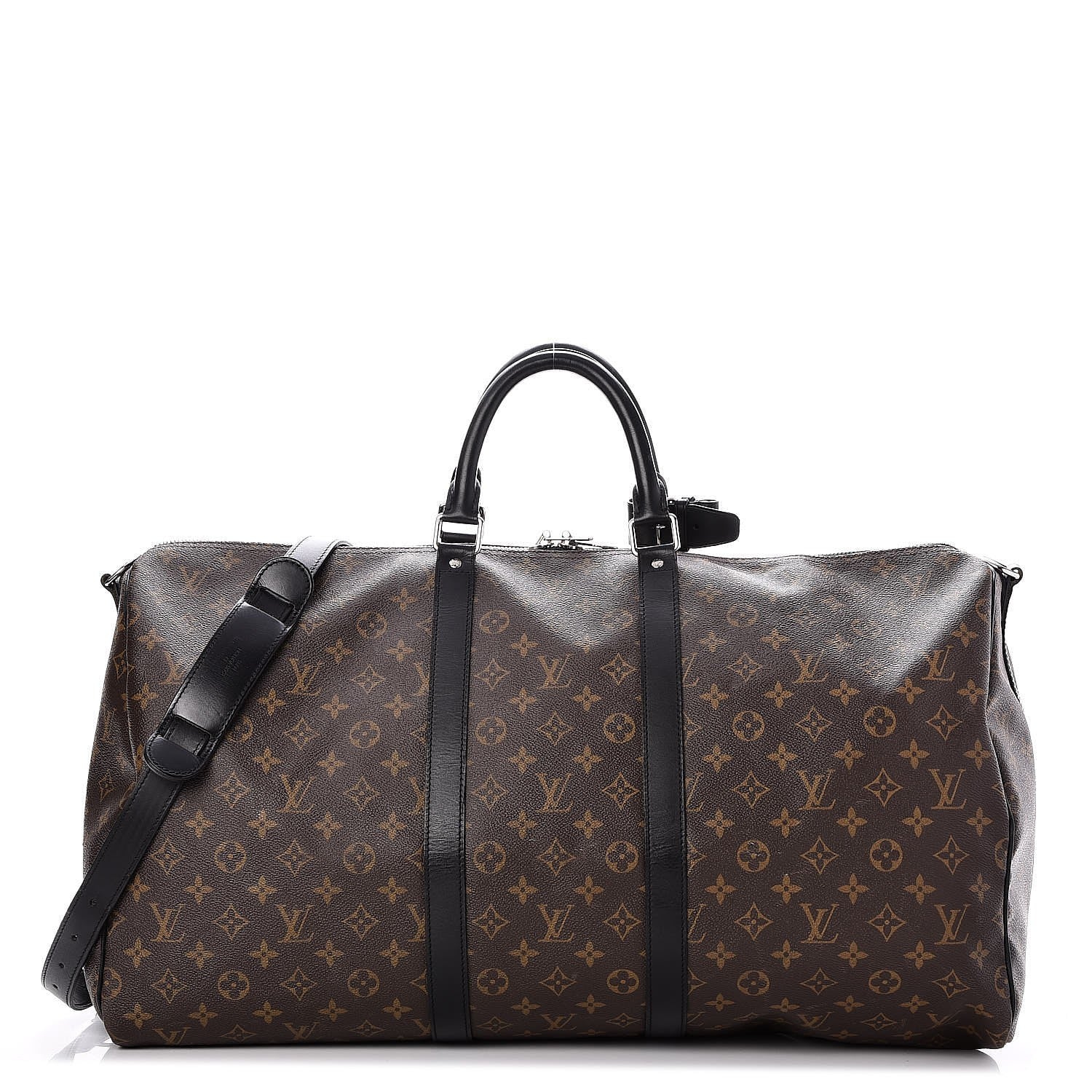 Louis Vuitton Monogram Macassar Keepall Bandouliere 55 1 of 7