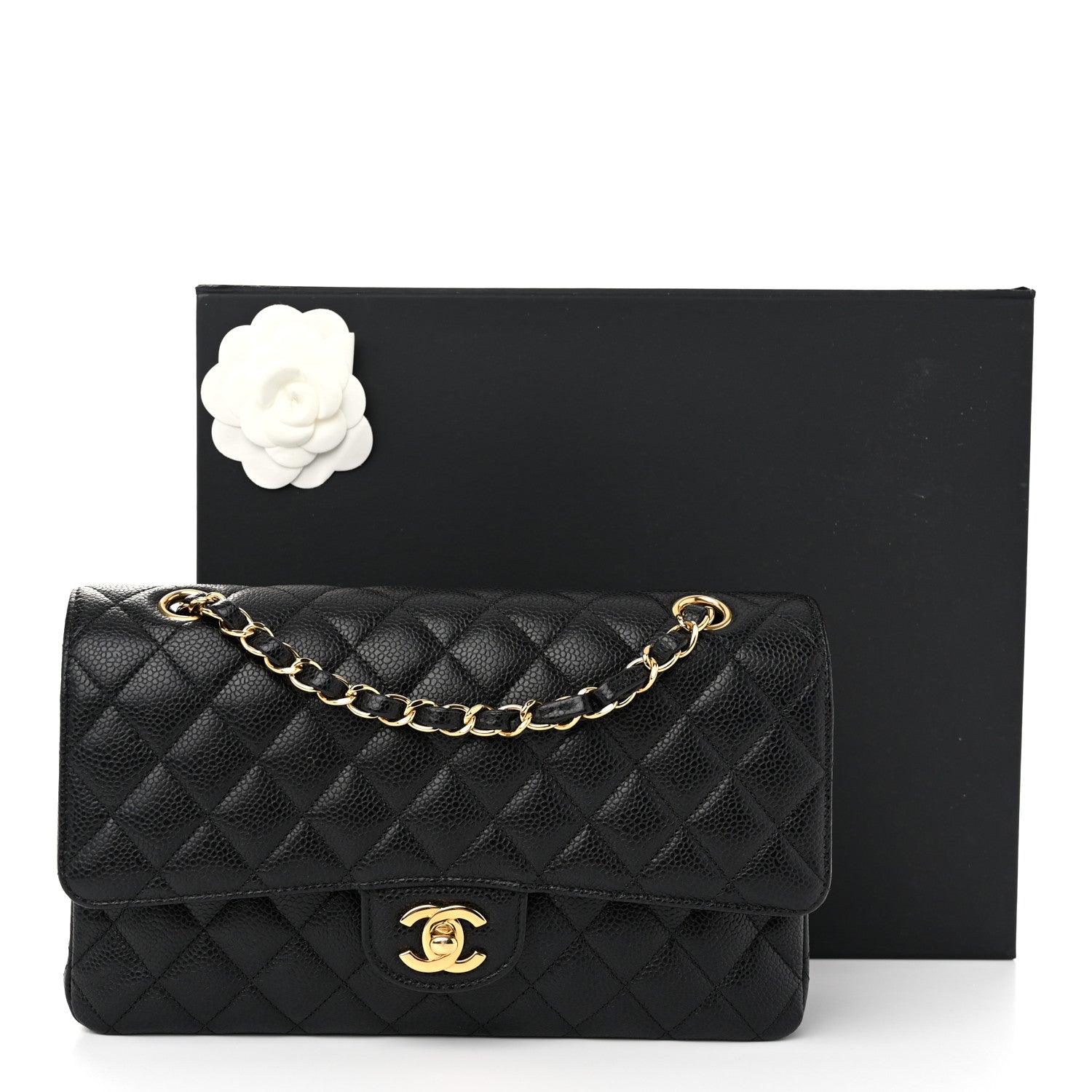 Chanel Caviar Quilted Medium Double Flap Black 11 of 11