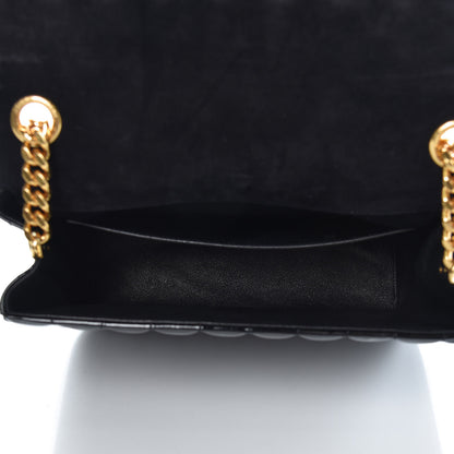 Saint Laurent Patent Matelasse Monogram Large Vicky Chain Bag Black 5 of 7
