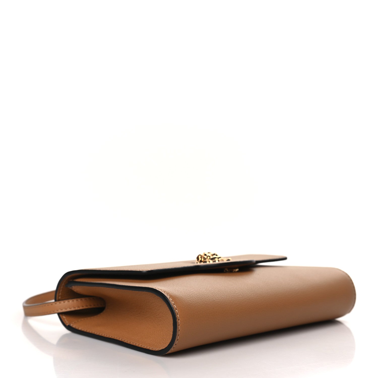 Versace Grained Calfskin La Medusa Crossbody Bag Brown 3 of 8