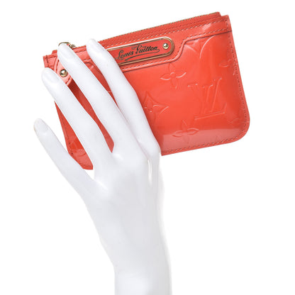 Louis Vuitton Vernis Key Pouch Orange Sunset 2 of 7