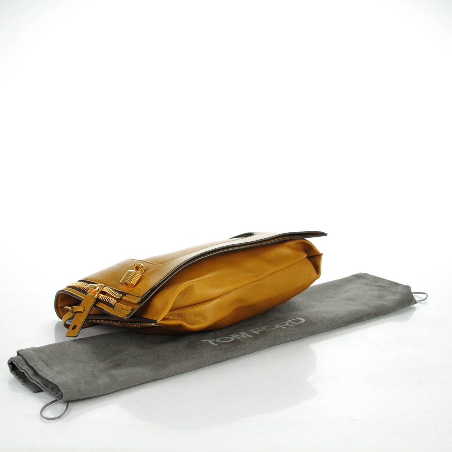 Ramskin Small Alix Padlock Zip Shoulder Bag Olive