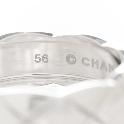 Chanel 18K White Gold Small Coco Crush Ring 56 7.5 7 of 7