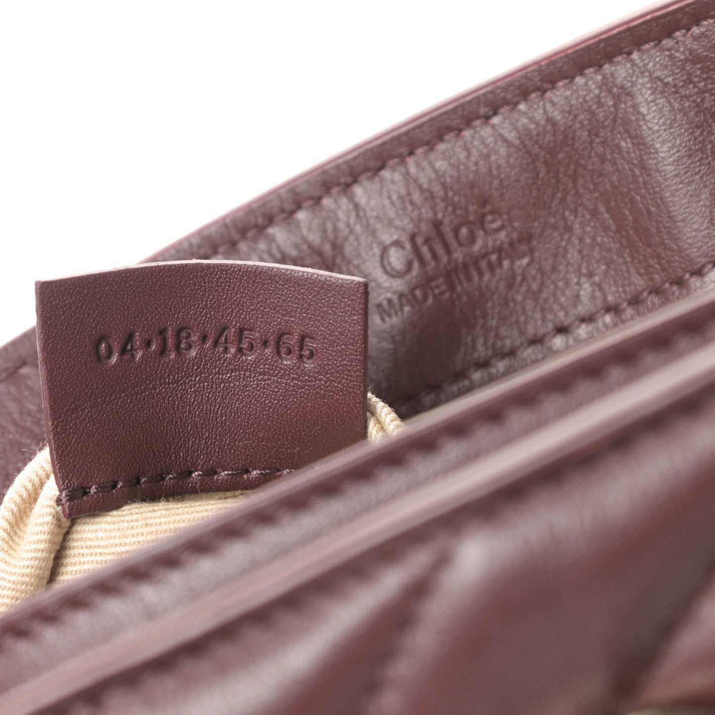 Calfskin Quilted Mini Faye Day Shoulder Bag Burnt Brown