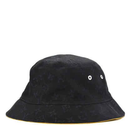 Louis Vuitton Monogram Denim Transformable Bob Bucket Hat 58 Black 1 of 7