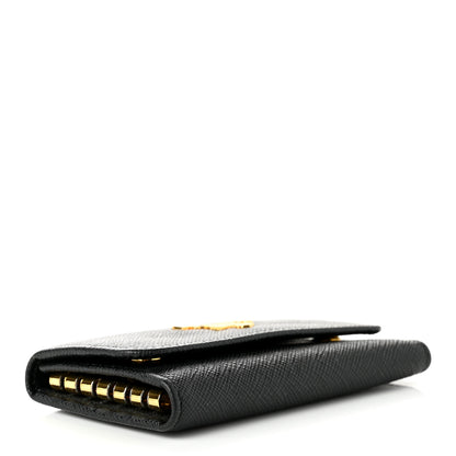 Prada Saffiano Metal 6 Key Holder Black 4 of 6