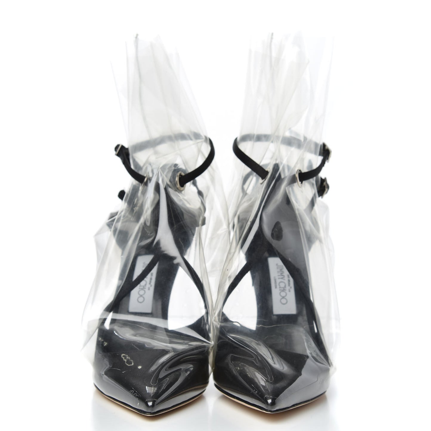 x OFF-WHITE Satin TPU Claire 100 Pumps 39.5 Black