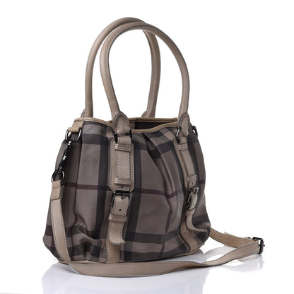 Burberry Smoked Check Small Northfield Tote Trench 2 of 4