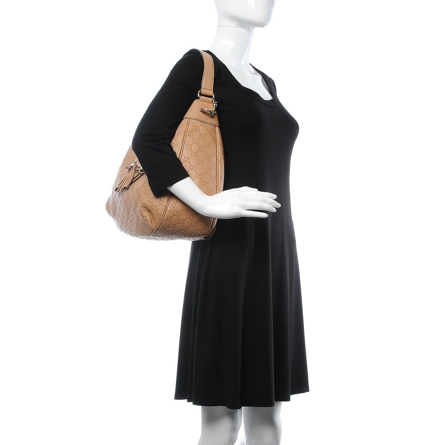 Soft Guccissima Medium Emily Hobo Camelia