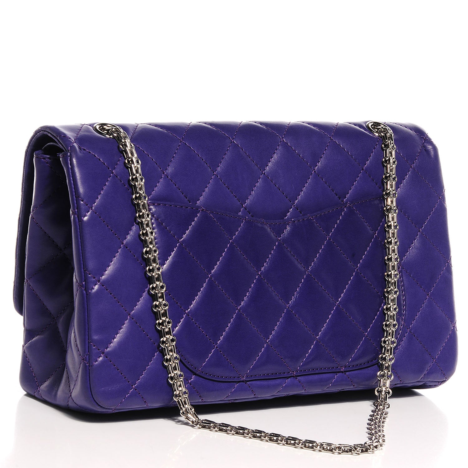 Chanel Lambskin 2.55 Reissue 227 Flap Purple 3 of 8