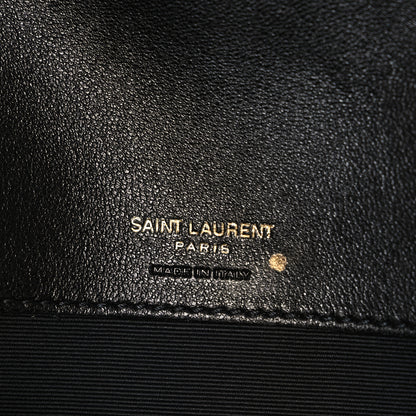 Saint Laurent Lambskin Chevron Quilted Medium Loulou Black 7 of 11